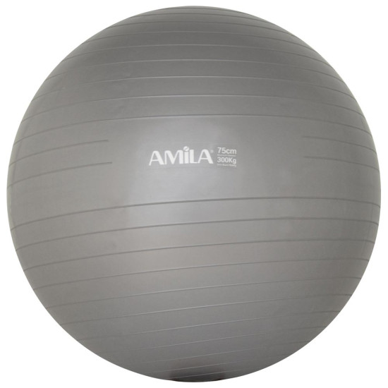 Amila Μπάλα γυμναστικής GYMBALL 75cm Γκρι